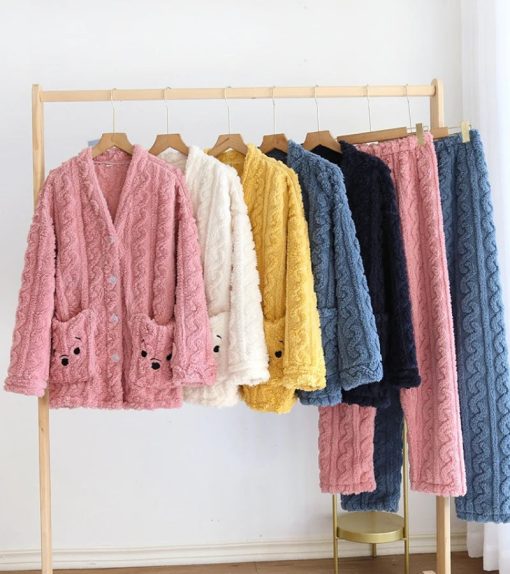 Fleece Cuffed Pyjamas - Ma boutique