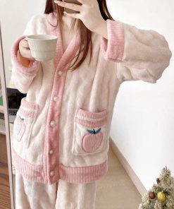 Pink Fleece Pyjamas - Ma boutique