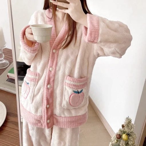 Pink Fleece Pyjamas - Ma boutique