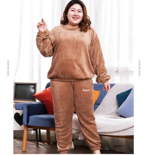Plus Size Fleece Pyjamas - Ma boutique