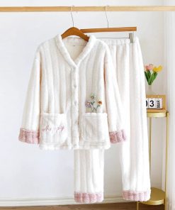 White Fluffy Pjs - Ma boutique